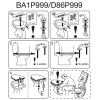 Pressalit Objecta 53011-BA1999 toiletzitting zonder deksel wit polygiene