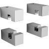 Clou Hold Me CL080100229 spiegelklemmen (4 stuks) chroom