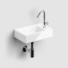Clou InBe IB0303098 InBe hand basin set 2, with hand basin, cold water tap, drain and trap, white ceramics and chrome