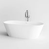 Clou Solium CL0570010 freestanding bathtub 175x80 aluite matt white