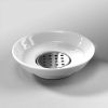 Decor Walther Porcelain 0812700 DW 550 zeepschaal porselein wit/ RVS gepolijst