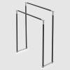 Decor Walther Club 0509360 CLUB HT handdoekstandaard choom en mat zwart