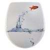 Diaqua Nice 31171229 Toilettensitz mit Deckelmotiv Springender Fisch