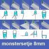 Exa-Lent Universal MON-8 Sample set - shower strips 8mm