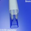 Exa-Lent Universal monsterstukje doucherubber type DS59 - 2cm lengte en geschikt voor glasdikte 8mm - 1 balgje van 8mm (bolletje)