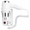 Geesa Hair Dryer 6476 haardroger 1600W met scheerstopcontact wit/ chroom