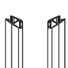 HSK Atelier E78055 magneetstrip 45 graden, set van 2 stuks, 200cm, 8mm, chroom *niet meer leverbaar*