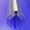 HSK E100055-90-8 magneetstrip 45 graden, set van 2 stuks, 200cm, 8mm, transparant