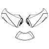 HSK E100211-2-04 afdekkapjes voor waterdorpel, wit