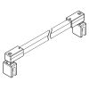 HSK E100341-68 stabilisatiesteun 120cm mat zwart