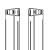 HSK Exklusiv E85056 magneetstrip recht, set van 2 stuks, 200cm, 6mm *niet meer leverbaar*
