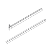HSK Exklusiv E85058 glasdorpellijst met eindkapje voor draaideur rechts, 6mm *niet meer leverbaar*