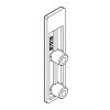HSK Kienle E100311-U-90 achterplaat voor wandhouder beneden, RVS look