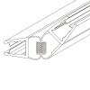 HSK Premium Classic E79055-E79056 magneetstrippen set 135 graden, 200cm, 6mm
