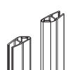 HSK Premium Softcube E79055 magneetstrip 45 graden, set van 2 stuks, 200cm, 6mm, chroom *niet meer leverbaar*