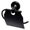 Haceka Aspen 1209511 closetrolhouder met klep mat zwart