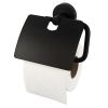 Haceka Kosmos Zwart 1142257-002 closetrolhouder met klep zwart (OUTLET)