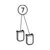 Huppe Alpha 2 - Classics 2 - X1 Flex, 042627 set afdekkapjes, 4 stuks