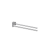 Inda Forum Quadra 3000 A30150CR dubbele handdoekhouder 45 cm chroom