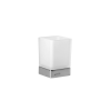 Inda Lea 1800 A1810ZCR21 bekerhouder gesatineerd glas chroom