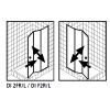 Kermi 2534119 set spatwaterdichtingen 2 x 98,5cm - 6mm