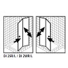 Kermi 2534118 set spatwaterdichtingen 2 x 98,5cm - 6mm