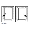 Kermi 2534060 spatwaterdichting 1 x 98,5cm - 6mm