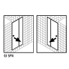 Kermi 2534060 spatwaterdichting 1 x 98,5cm - 6mm