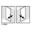 Kermi 2534773 spatwaterdichting 1 x 98,5cm - 5mm