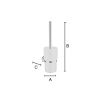 Smedbo Home HB333P toiletborstelgarnituur zwart