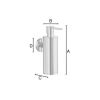 Smedbo Home HV370 zeepdispenser mat messing