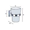 Smedbo Ice OK343P bekerhouder chroom