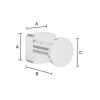 Smedbo Ice OK3455 handdoekhaak (2 stuks) chroom