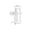 Smedbo Ice OK369P zeepdispenser chroom