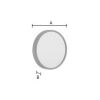 Smedbo Outline Lite FS622 vergrootspiegel met zuignappen 12x zilver