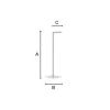 Smedbo Outline Lite FB636 toiletrolhouder met reserverolhouder mat zwart edelstaal