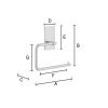 Smedbo Pool ZK341 toiletrolhouder chroom