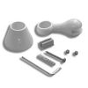 Novellini CONGIFAC-26 set onderdelen voor sierbeugel wit Ral 9010