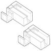 Novellini R06BUMO1-K geleiders chroom