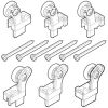 Novellini R07BJ3P1-68 set wieltjes grijs RAL 7046