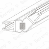 PDPlan Elite ELY magneetstrip 135 graden, set van 2 stuks, 200cm, 6mm