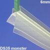 San4U ProfileDay monsterstukje doucherubber type DS35 - 2cm lengte en geschikt voor glasdikte 6mm - 2 flapjes