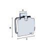 Smedbo House RS3414 toiletrolhouder met klep mat chroom