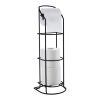 Smedbo Beslagsboden BB1220 toiletrolhouder met reserverolhouder mat zwart