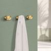 Smedbo Home HV3455 handdoekhaak (2 stuks) mat messing