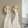 Smedbo Home HV355 handdoekhaak mat messing