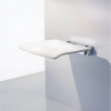 Smedbo Living Basic FK404 douchezitting opklapbaar wit met chroom
