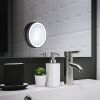 Smedbo Outline Lite FB625 vergrootspiegel met zuignappen en led verlichting 7x zwart