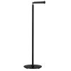 Smedbo Outline Lite FB635 toiletrolhouder met reserverolhouder mat zwart edelstaal