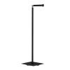 Smedbo Outline Lite FB636 toiletrolhouder met reserverolhouder mat zwart edelstaal